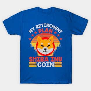 Shiba Inu Retirement Plan T-Shirt